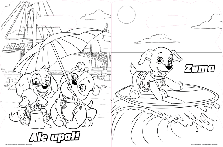 Psi Patrol. Superkolory. Psie figle