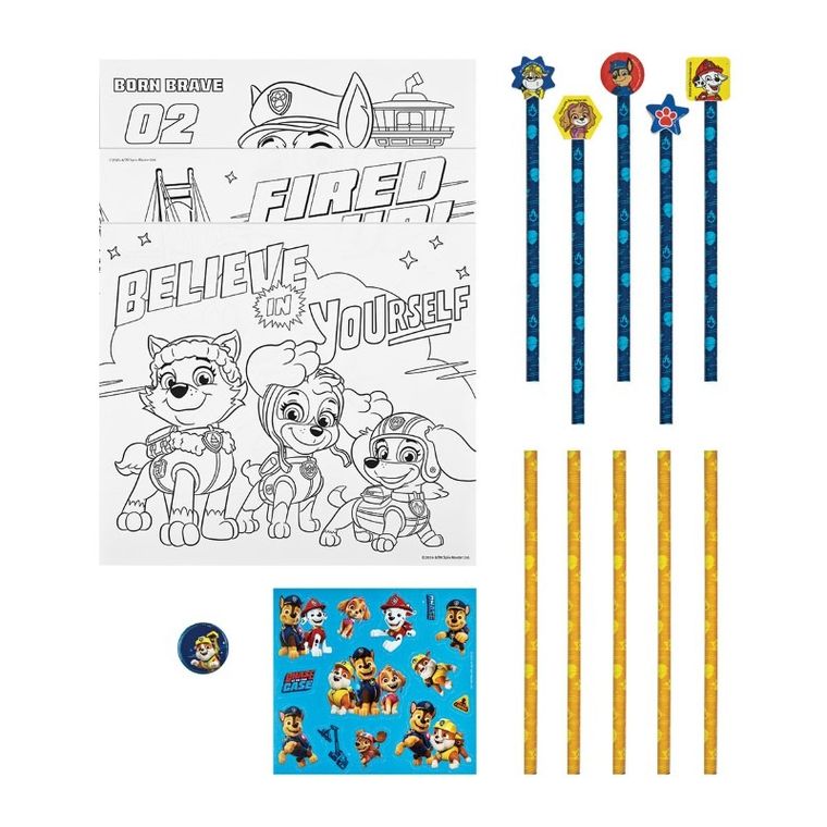 Psi Patrol, zestaw do kolorowania z naklejkami, 29 elementów