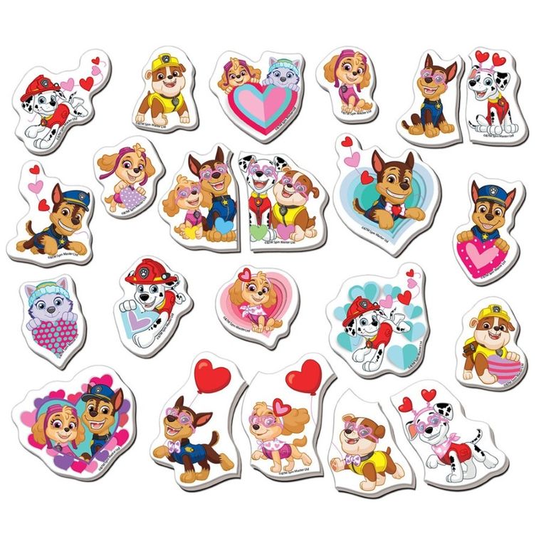 Psi Patrol, zestaw magnesów, 22 elementy