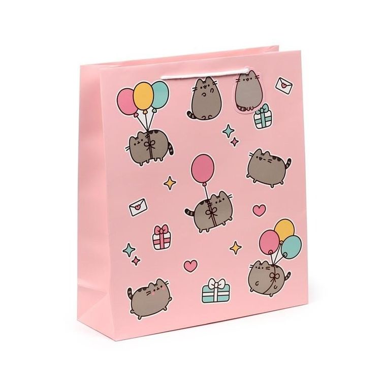 Puckator, Pusheen, torebka prezentowa, różowa, 40-35-12 cm, 12 szt.