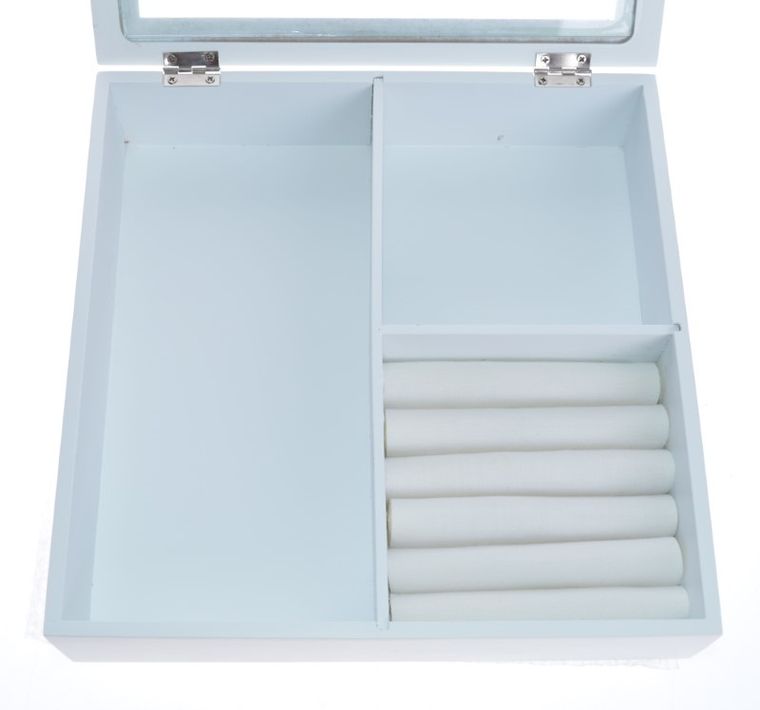 Pudełko na biżuterię, love, białe