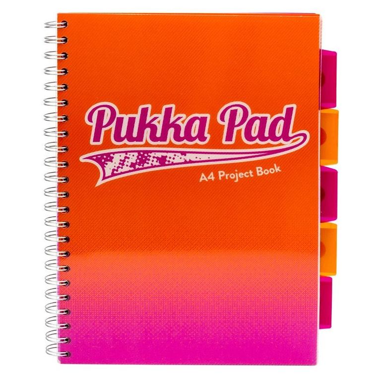 Pukka Pad, kołozeszyt, A4, Fusion Project Book, pomarańczowy, 1 szt.