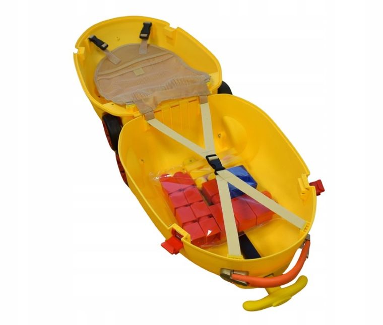 Pulio, walizka podróżna z klockami, lew