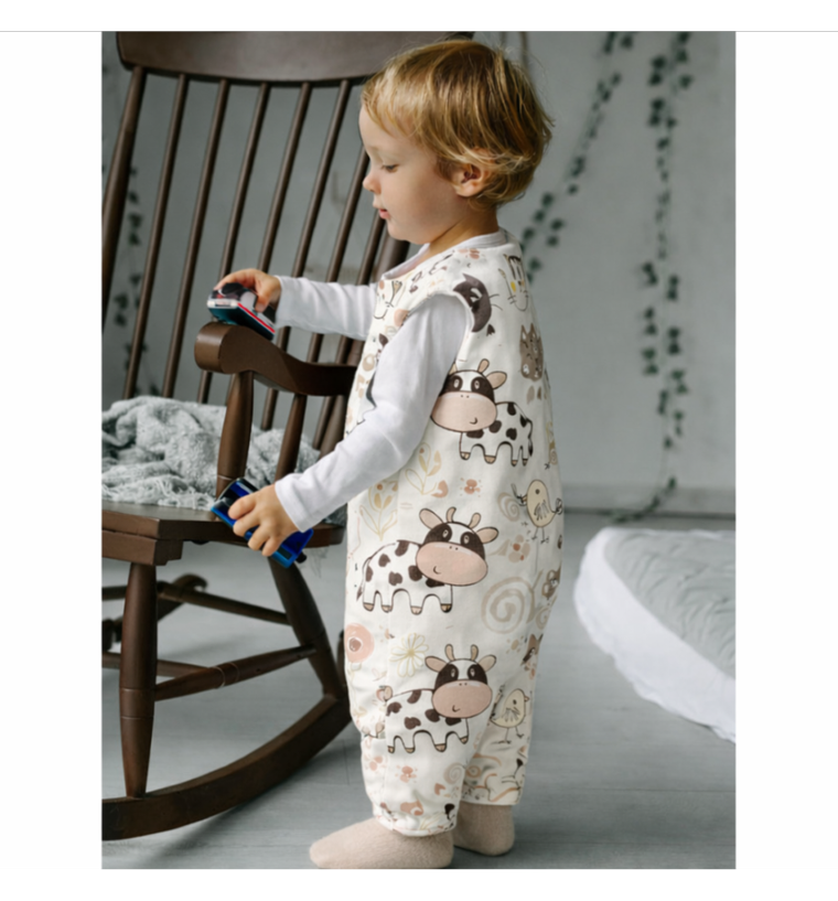 Pulp, Krówki, śpiworek całoroczny do spania, ze skarpetkami, TOG 1.5, 2-4 l