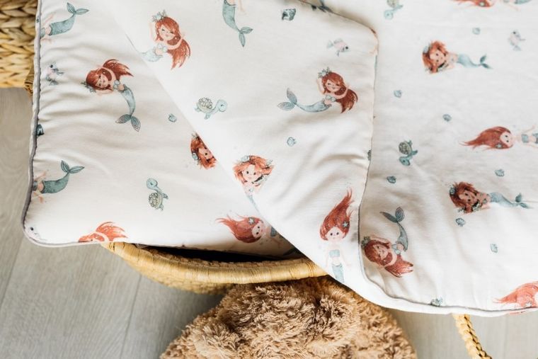 Pulp, Syrenki, 2-częściowy komplet pościeli muślinowej, 80-100 cm