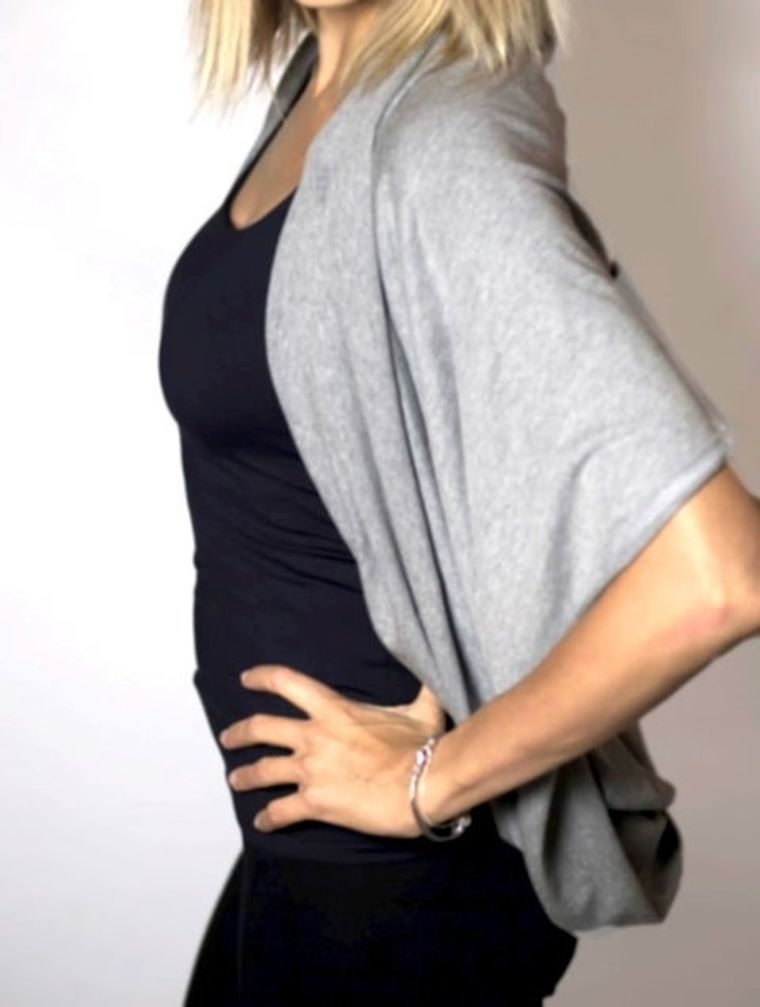 Pulp, szalik do karmienia, komin, siwy