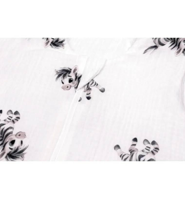 Pulp, Wesoła Zebra, śpiworek całoroczny do spania, dla niemowlaka, TOG 1.5, 3-12 m