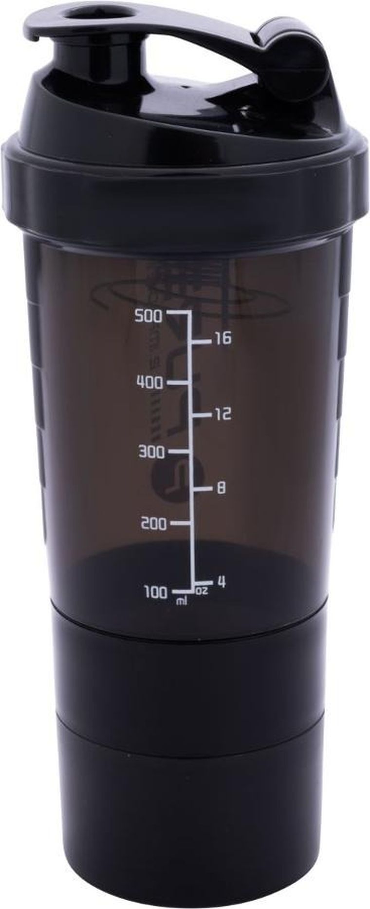 Pure 2 Improve, bidon fitness, shaker, black, 500 ml