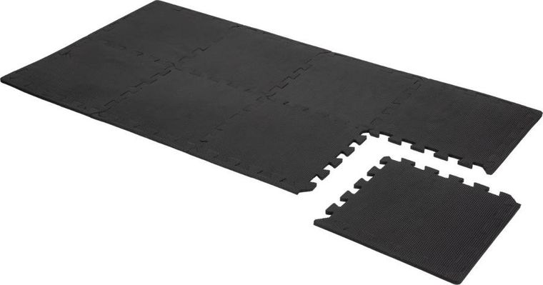 Pure 2 Improve, mata puzzle pod sprzęt fitness, czarna, 30-30-0,9 cm, 8 szt.