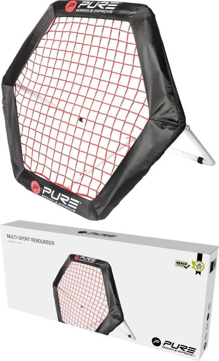 Pure 2 Improve, Rebounder hexagon, rama treningowa, 95-85 cm