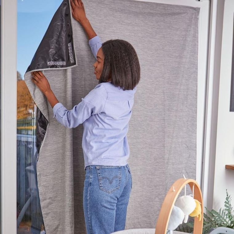 Purflo, osłonka zaciemniająca na okno, rain cloud