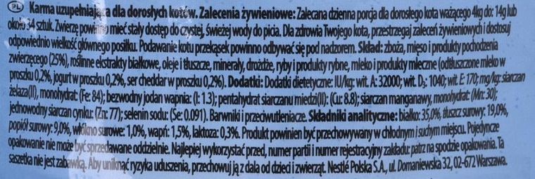 Purina, Felix Party Mix Dairy Delight, karma mokra dla psa, 60g