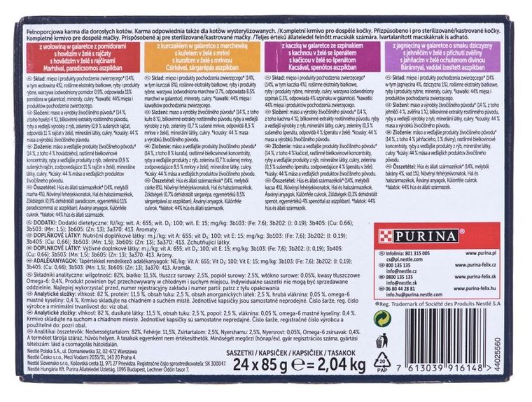 Purina, Felix, Sensation, wiejskie smaki, karma mokra dla kota, 24-85 g