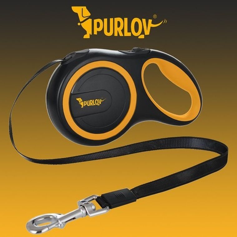 Purlov, smycz automatyczna dla psa do 15 kg, 5m
