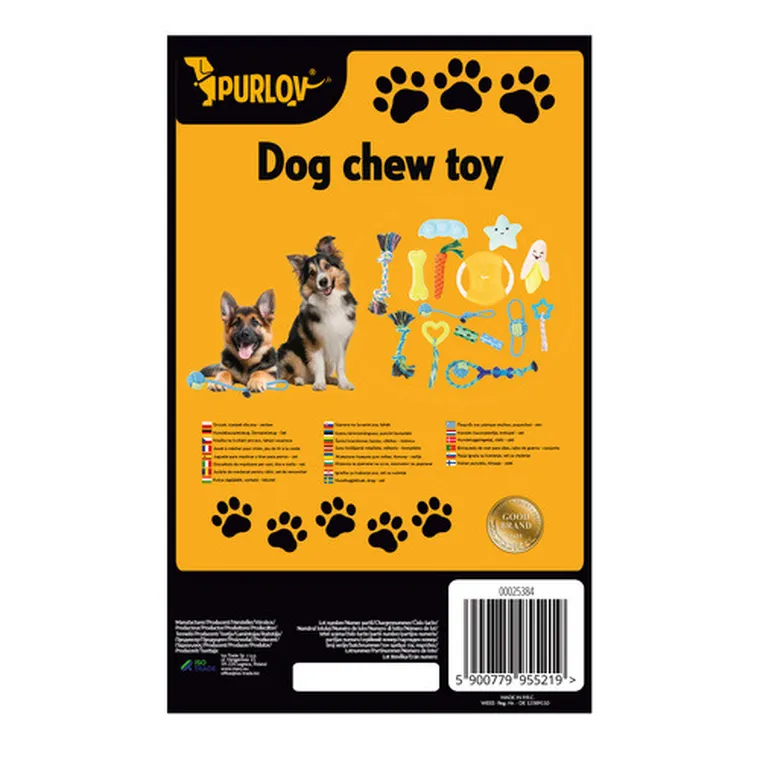 Purlov, zestaw zabawek dla psa, 16w1