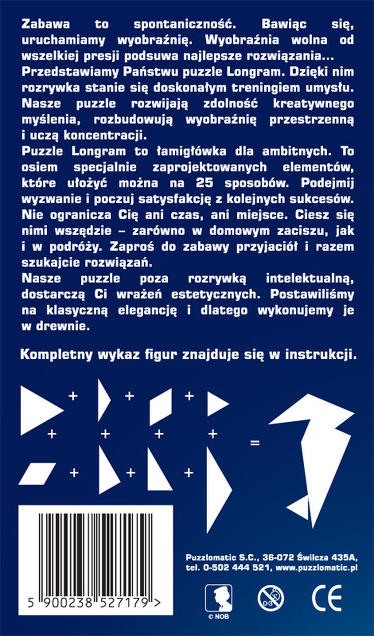 Puzzlomatic, Edukacyjne Puzzle - seria Longram, gra edukacyjna