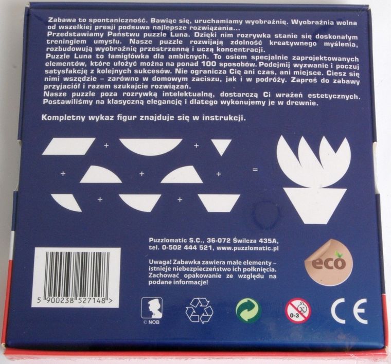 Puzzlomatic, Edukacyjne Puzzle - seria Luna, gra edukacyjna