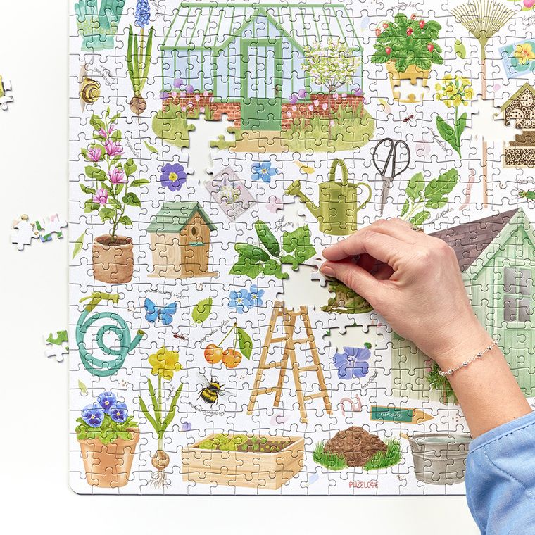 Puzzlove, CzuCzu, Ogródki działkowe, puzzle, 1000 elementów