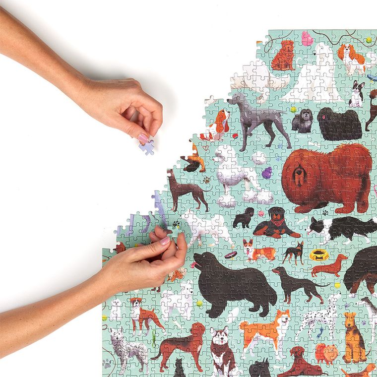 Puzzlove, CzuCzu, Psy, puzzle, 1000 elementów