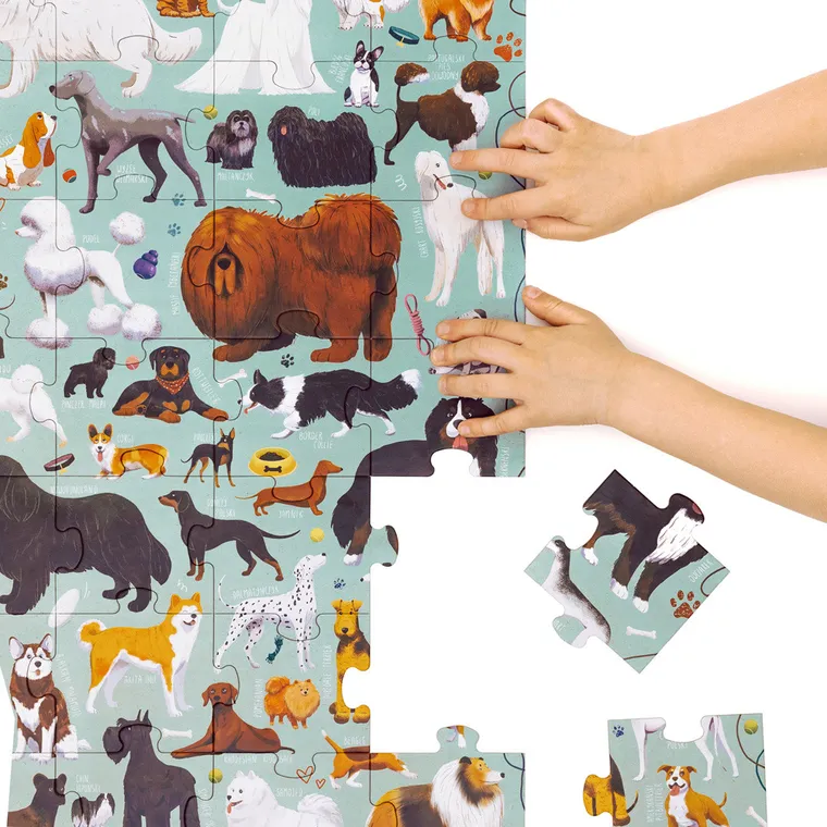 Puzzlove, CzuCzu, Psy, puzzle, 40 elementów