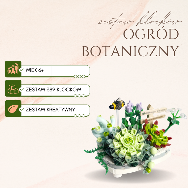 QBI, Botanical Garden, klocki konstrukcyjne, 389 elementów