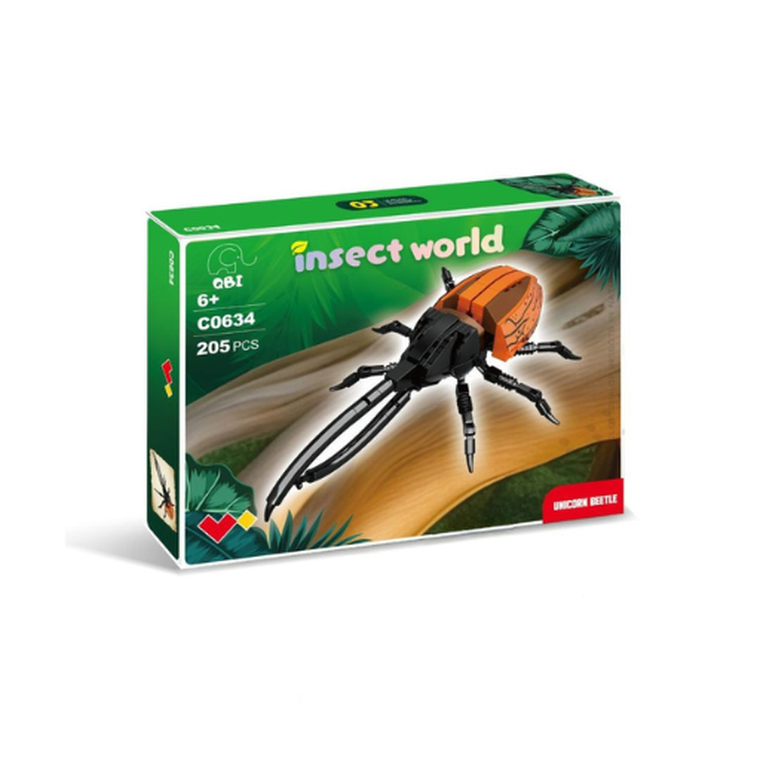 QBI, Insekty, Chrząszcz, klocki konstrukcyjne, 205 elementów
