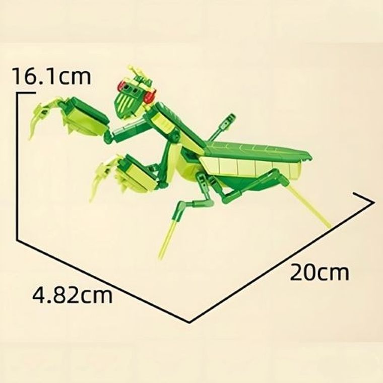 QBI, Insekty, Modliszka, klocki konstrukcyjne, 167 elementów