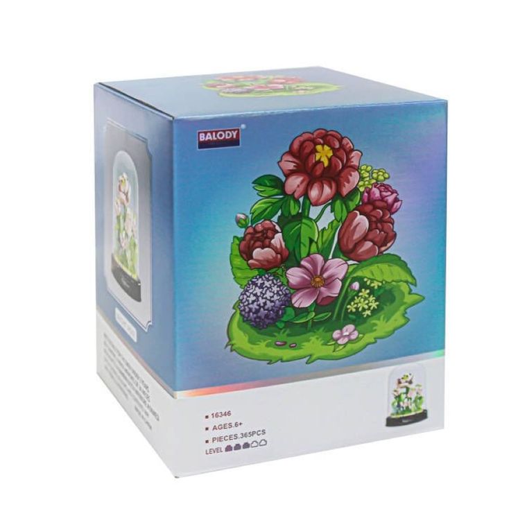 QBI, Jasne róże, klocki konstrukcyjne, 365 elementów