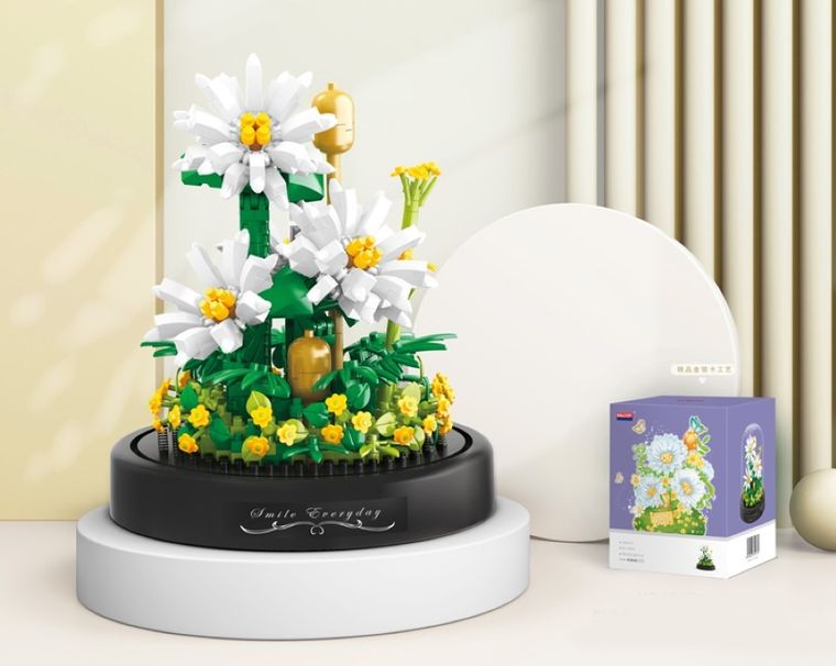 QBI, Kwiat rumianku, klocki konstrukcyjne, 490 elementów