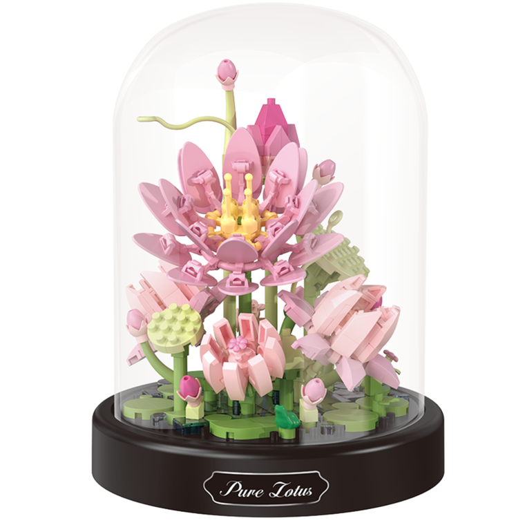 QBI, Otwarty Kwiat Lotosu, klocki konstrukcyjne, 389 elementów