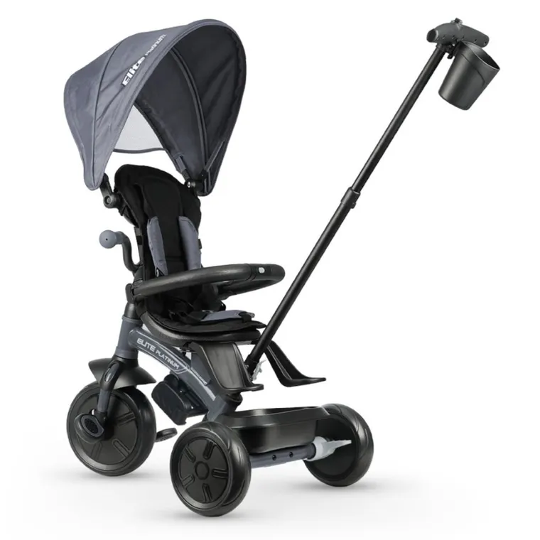 Qplay, Elite Platinum, rowerek 3-kołowy, Grey