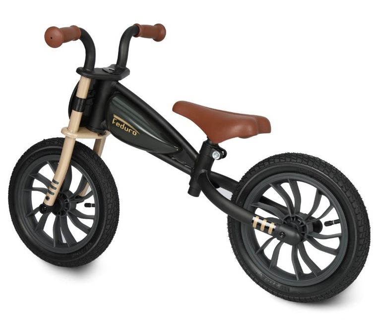 Qplay, Feduro, rowerek biegowy, Black-Golden