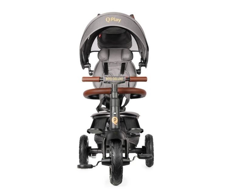 Qplay, Rito Rubber Deluxe, rowerek trójkołowy, Grey