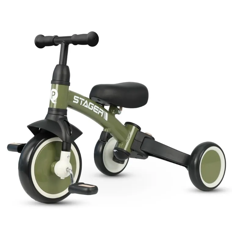 Qplay, Stager, rowerek 3-kołowy 3w1, Green
