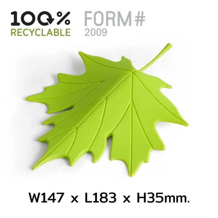 Qualy, bloker do drzwi, liść jesieni, czerwony