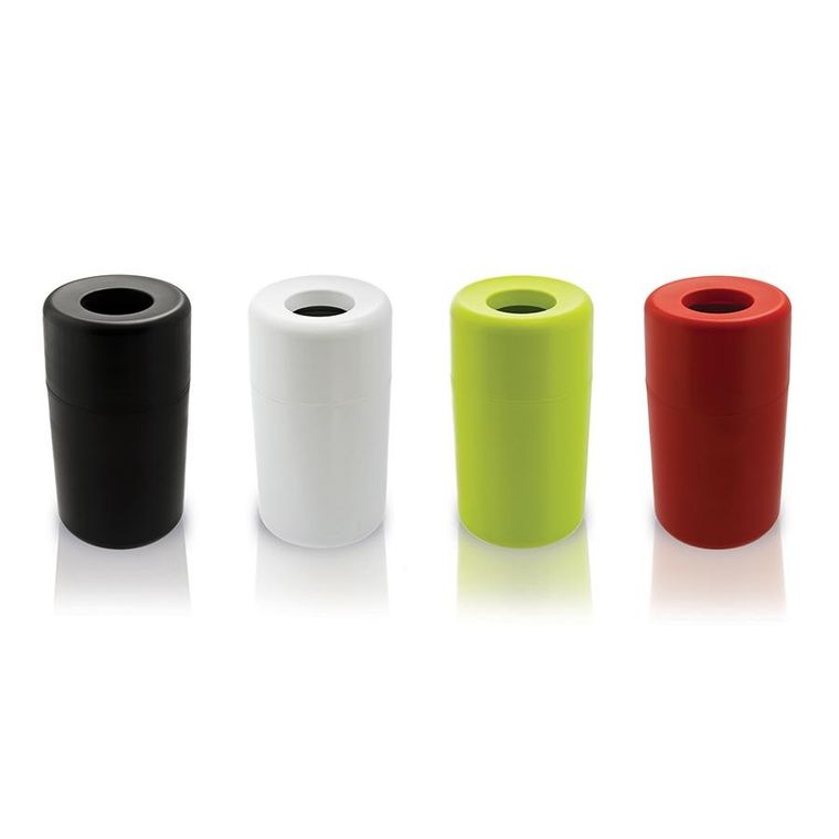 Qualy, Capsule Hole, kosz na śmieci, czerwony, 22l