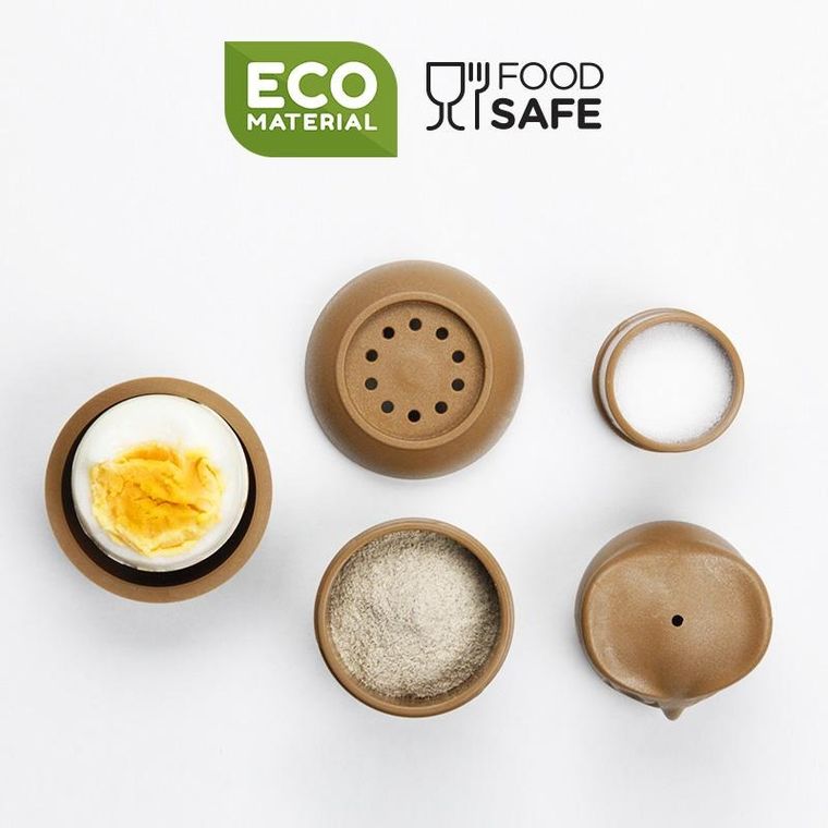 Qualy, kieliszek do jajek solniczka pieprzniczka, 10236