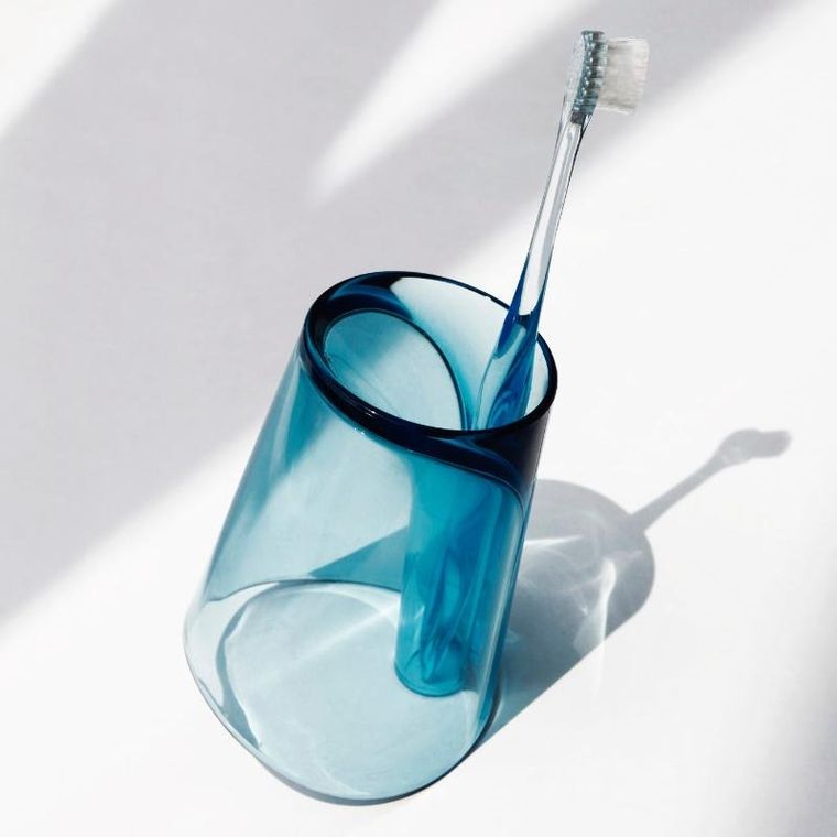 Qualy, kubek ze stojakiem na szczoteczkę, czarny, 10094-BO