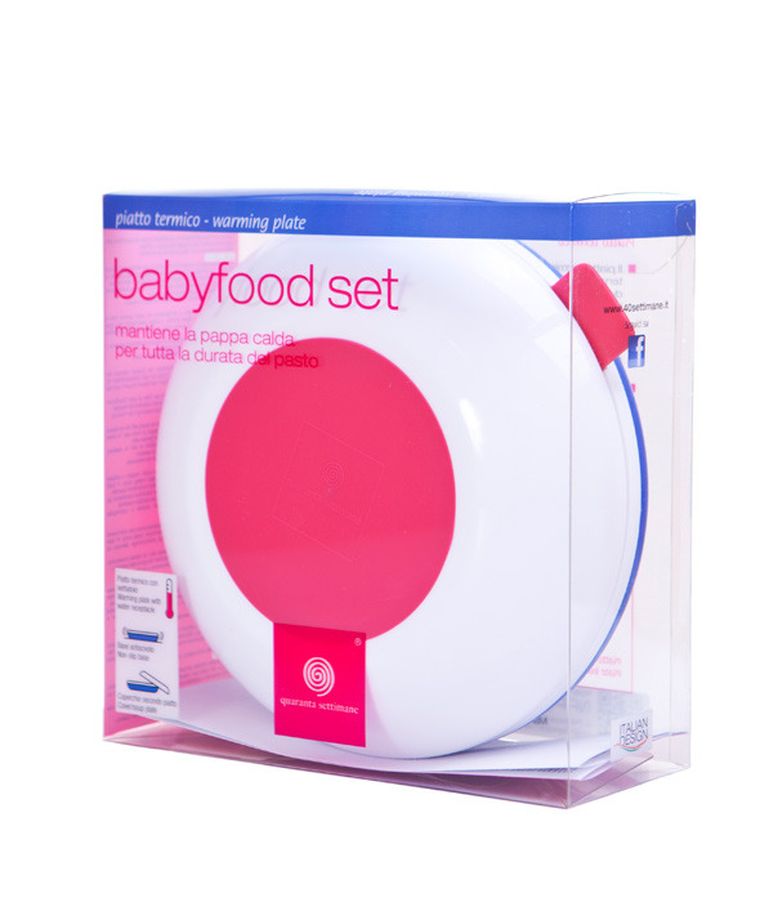 Quaranta Settimane, miseczka termiczna, niebiesko-biała