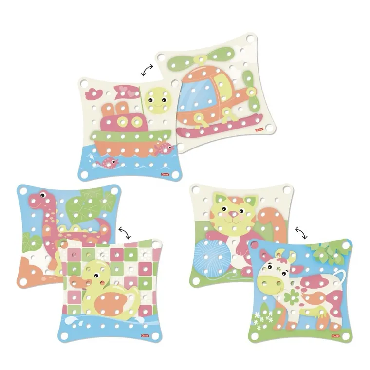 Quercetti, Playeco+, Jumbo Peggy Evo, układanka, 41 elementów