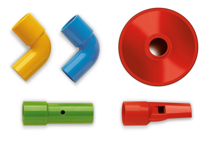 Quercetti, Saxofon, zestaw konstrukcyjny, 16 elementów