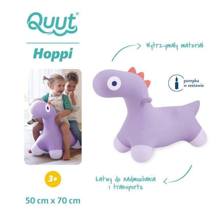Quut, Hoppi, Dino, skoczek dinozaur, lavender