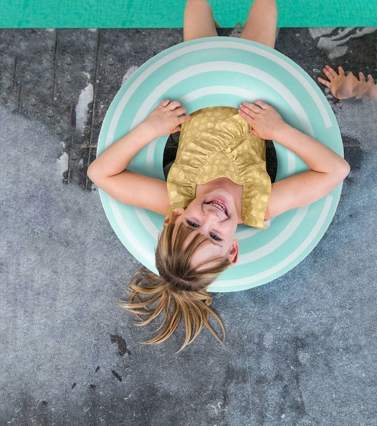 Quut, kółko do pływania, średnie, Garden Green, 60 cm