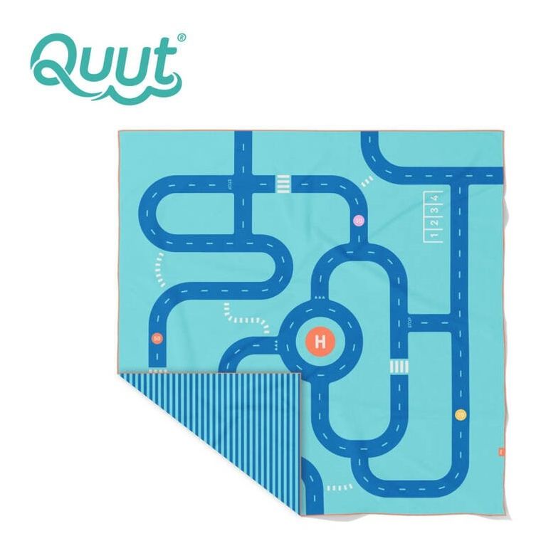 Quut, PlayTowels, Road, dwustronny ręcznik plażowy, 180-180 cm