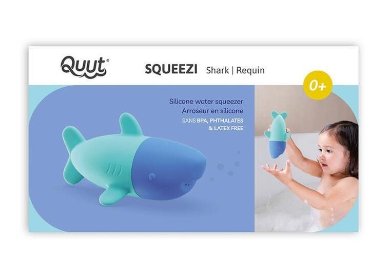 Quut, Squeezi Shark, rekin, silikonowa zabawka do kąpieli
