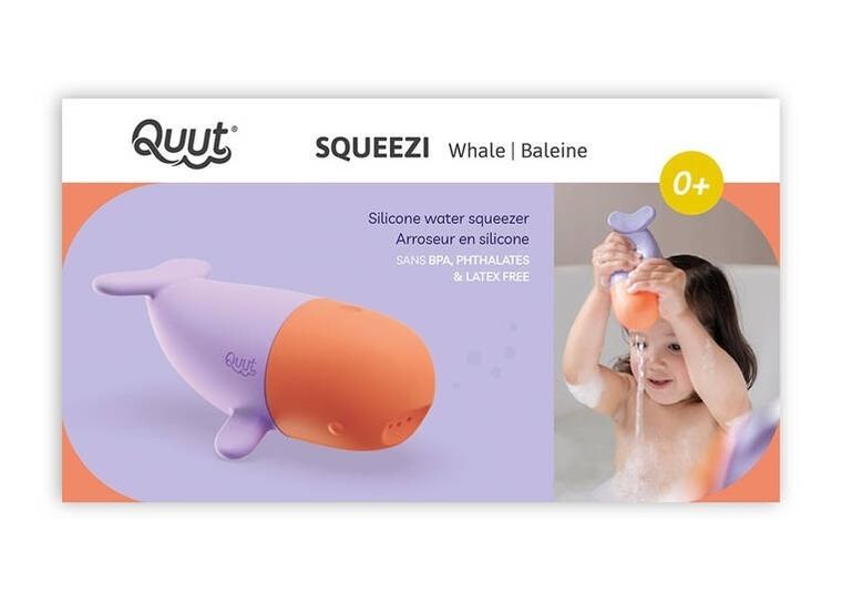 Quut, Squeezi Whale, wieloryb, silikonowa zabawka do kąpieli
