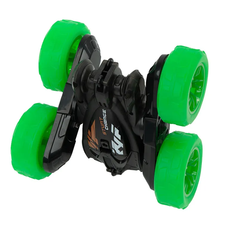 Race Xtreme, Stunt Light Up R/C, samochód kaskaderski, podświetlany pojazd zdalnie sterowany, czarno-zielony