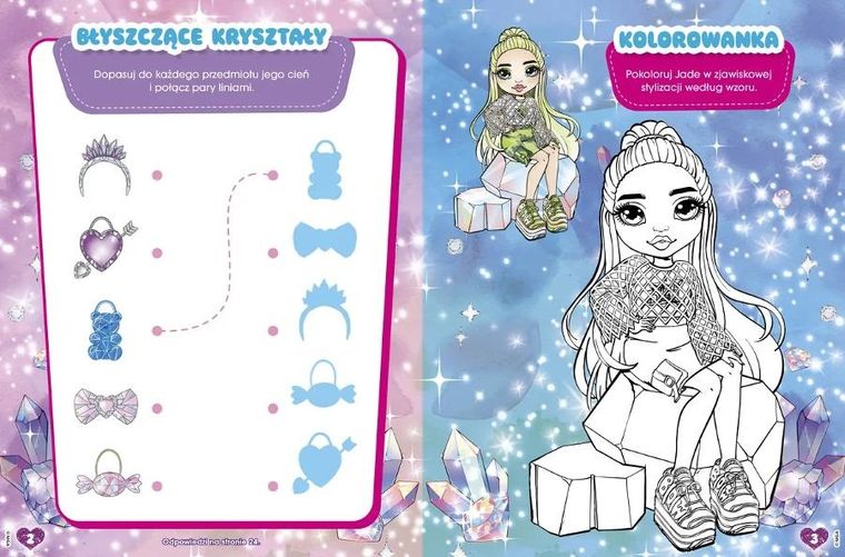 Rainbow High. Koloruj! Rozwiązuj! 50 naklejek świecących w ciemności