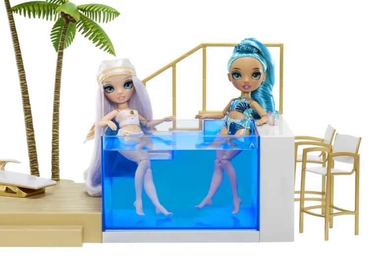 Rainbow High, Pool & Beach Club, zestaw z basenem zmieniającym kolory