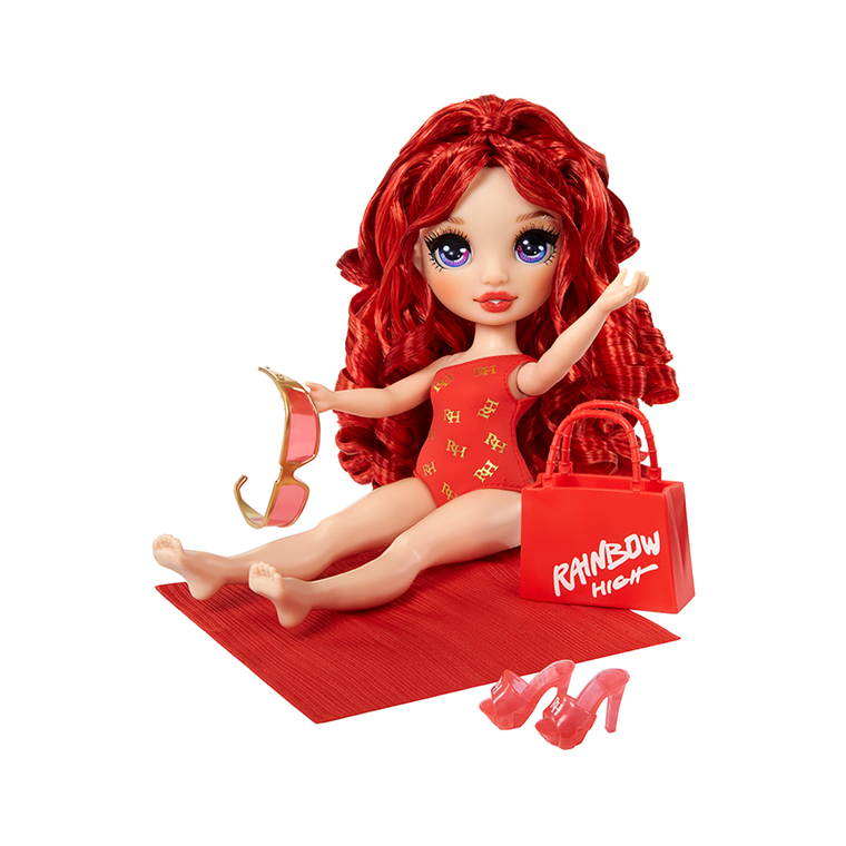 Rainbow High, Swim & Style Fashion Doll, Ruby, lalka modowa